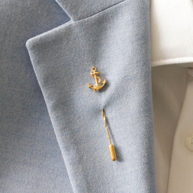 Dragonfly Tie Pin/Twist Tie Pin – Gold by Lee Renee