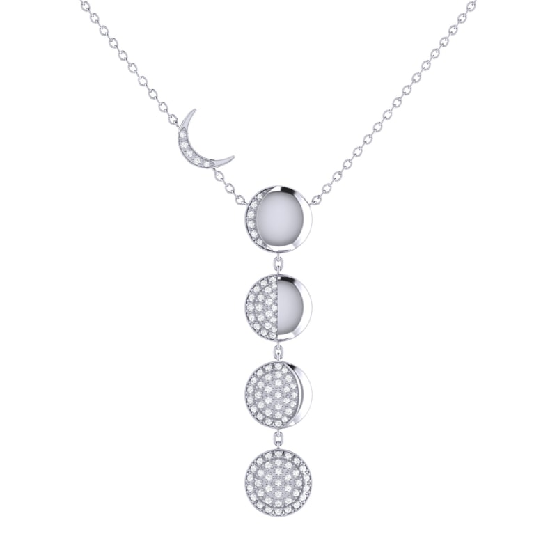 Thumbnail of Moon Transformation Necklace In Sterling Silver image