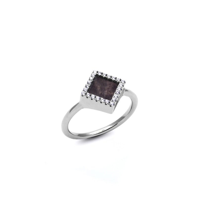 Thumbnail of Terra Small Ring In Black Jade image