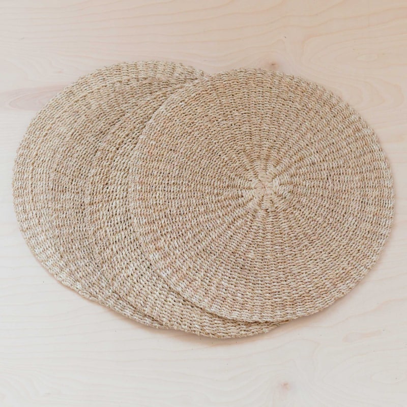 Thumbnail of Set Of Two - Natural Round Charger Placemats image