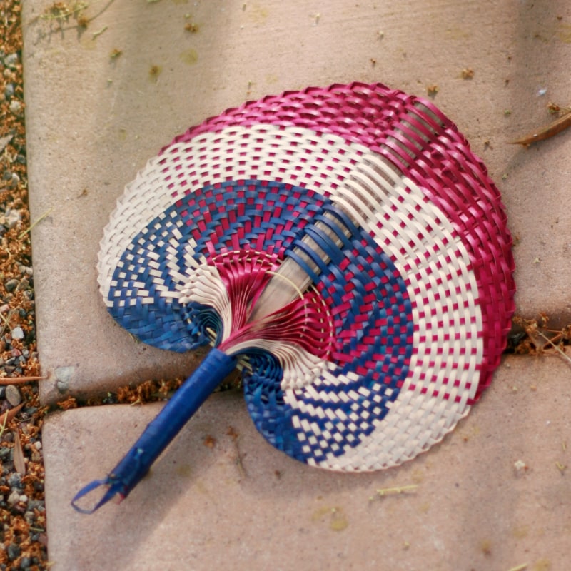 Thumbnail of Cali Balinese Woven Hand Fan image