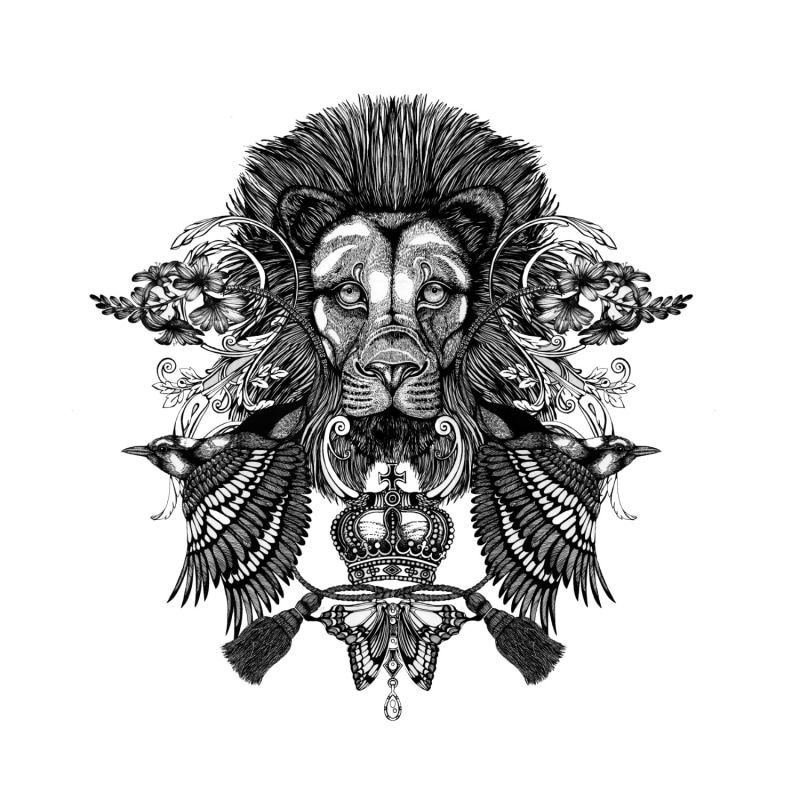 Thumbnail of The Regal Lion Fine Art Print A3 image