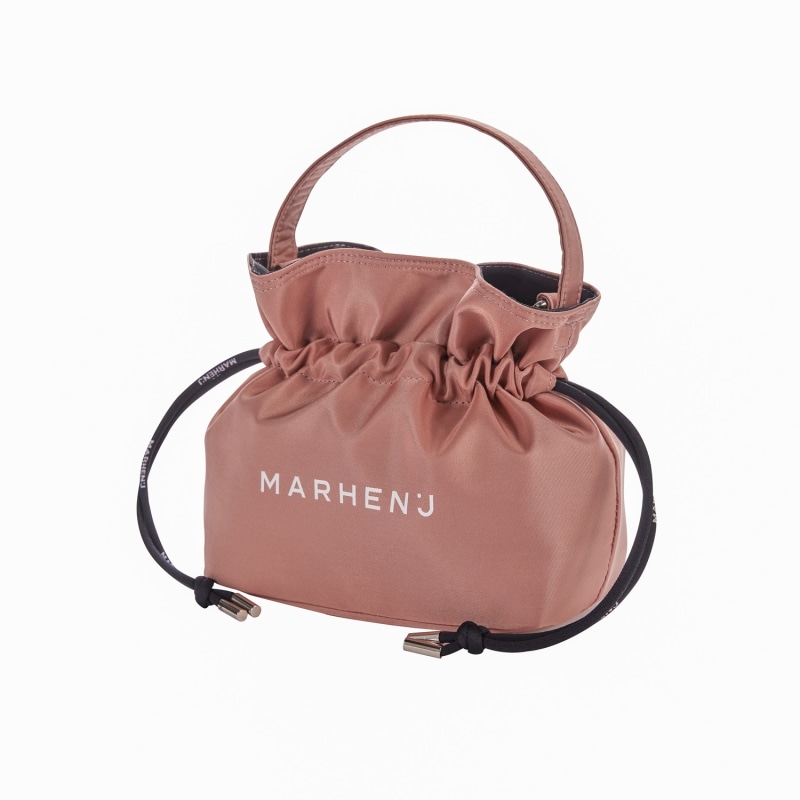 Recycled Nylon Bucket Bag Charron Indi Pink by MARHEN.J