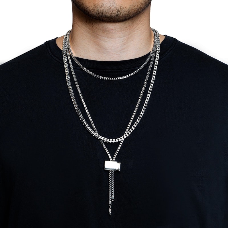 Thumbnail of Franco Chain Necklace With Flask Stopper image