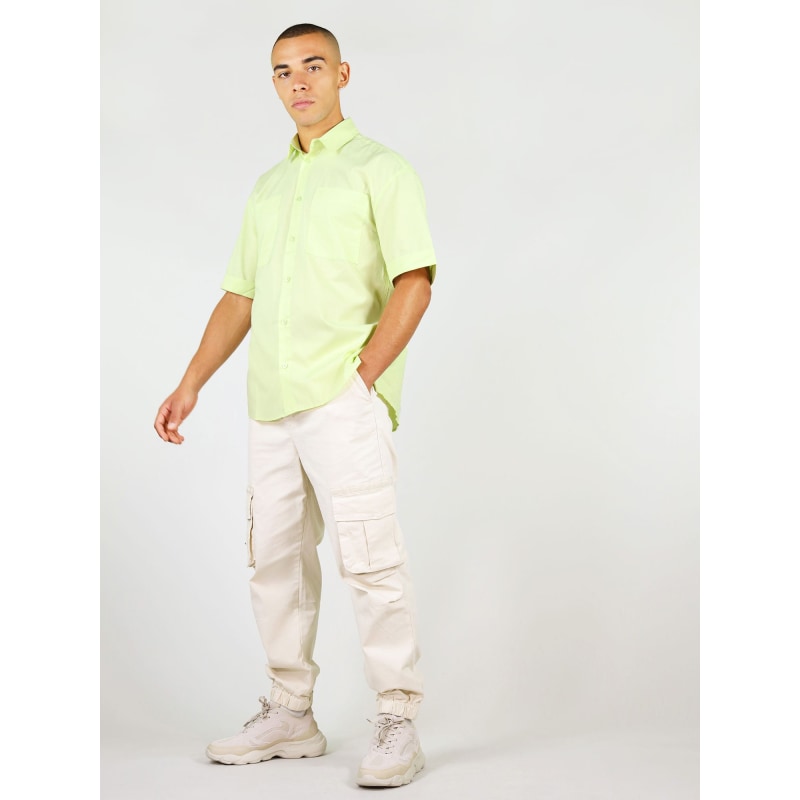 Thumbnail of Ocean Drive Mens Relaxed Shirt, Upcycled Cotton, In Light Green image