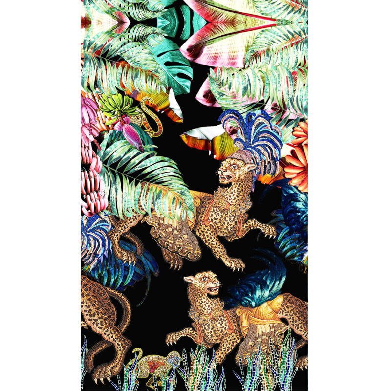 Thumbnail of Jungle Depths Large Silk Scarf image