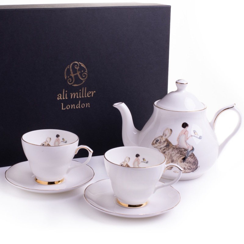 Angel Tea For Two Gift Set Ali Miller London Wolf & Badger