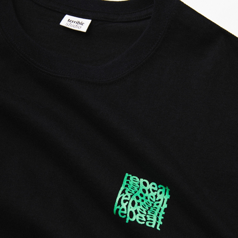 Thumbnail of Repeat Organic Cotton T-Shirt - Black image
