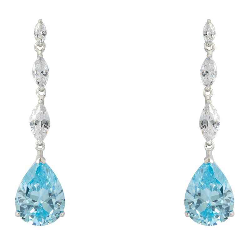 Zara blue earrings cheap