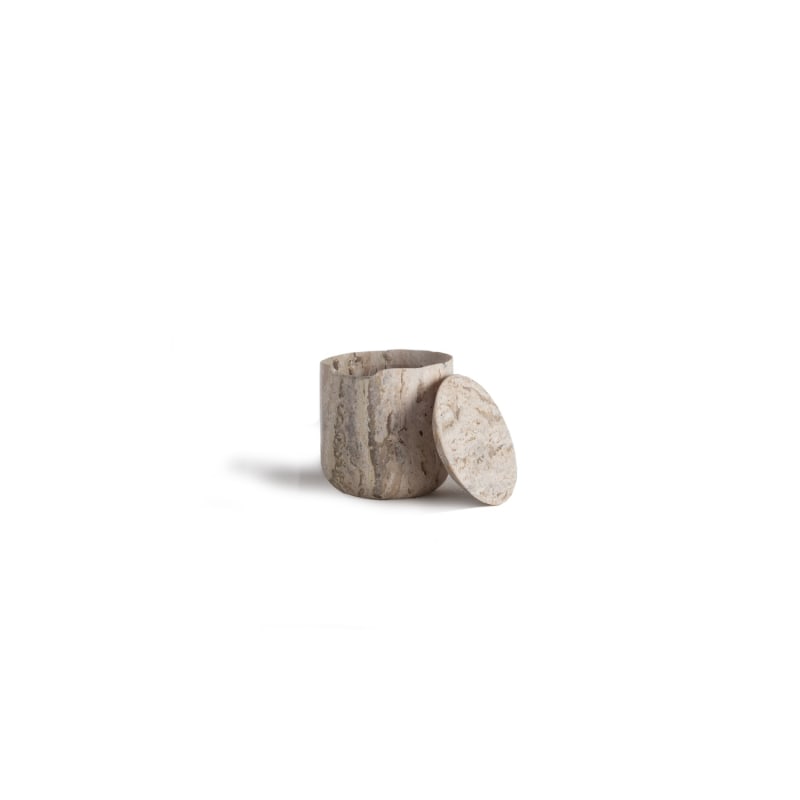 Thumbnail of Less Is More Low Container - Travertine Marble image