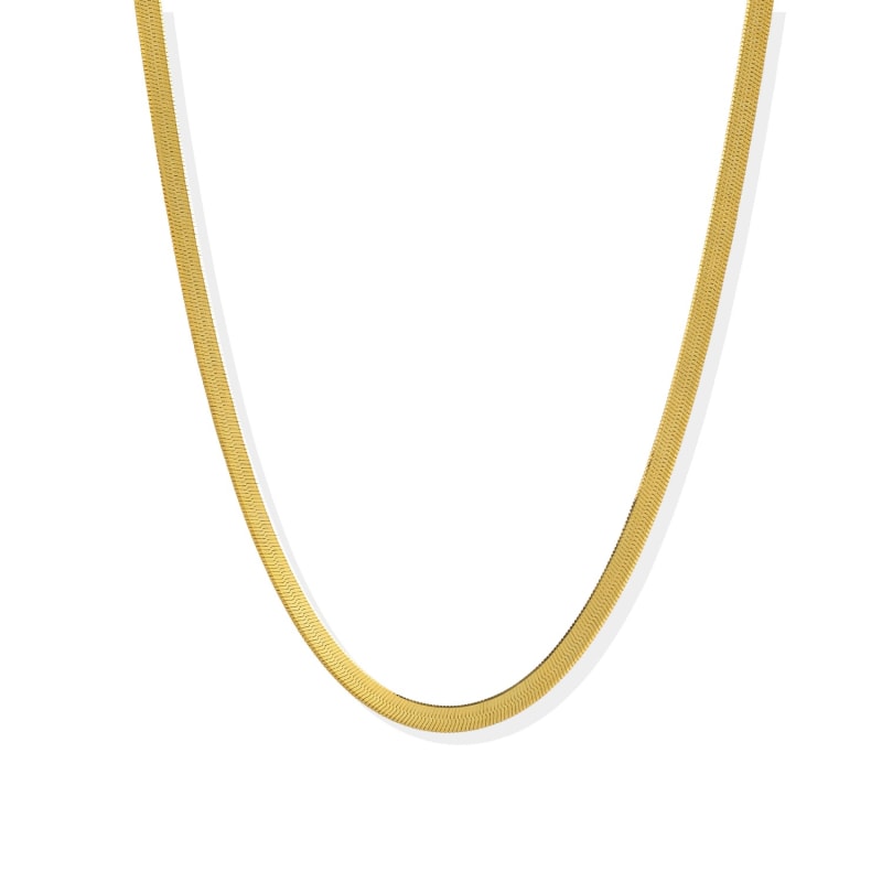 Thumbnail of Addax Herringbone Necklace - 18K Gold Vermeil image