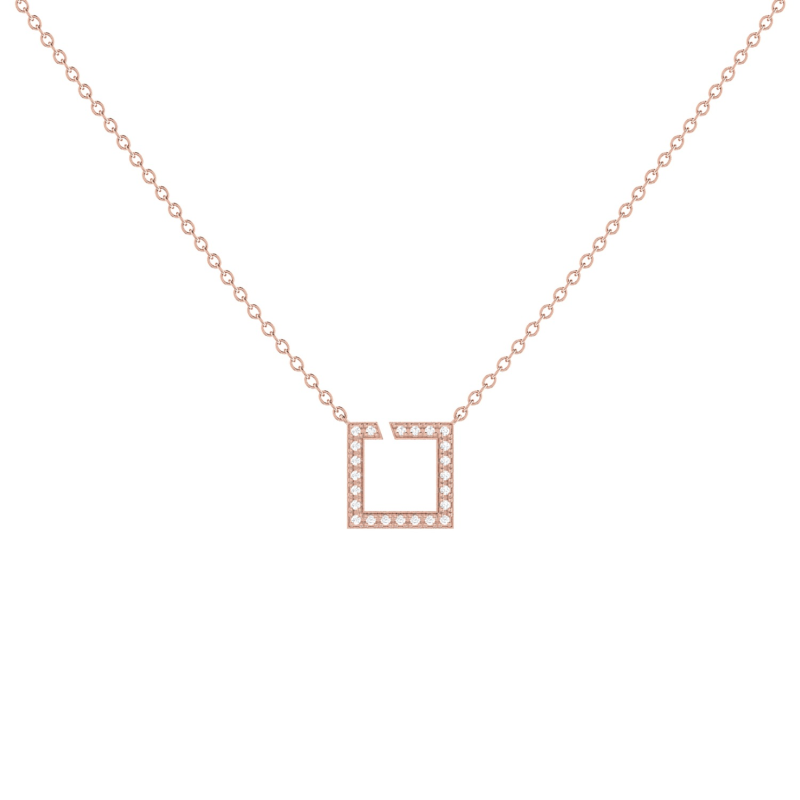 Thumbnail of Street Light Necklace In 14 Kt Rose Gold Vermeil On Sterling Silver image