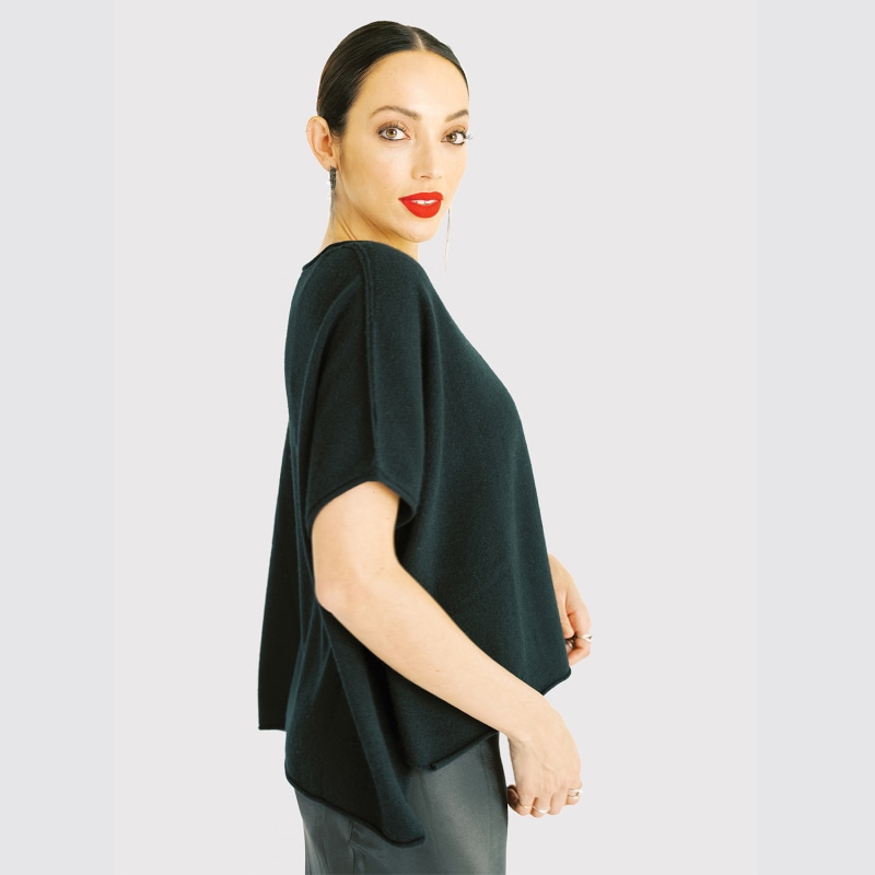 Thumbnail of Cashmere Capelet Top - Black image