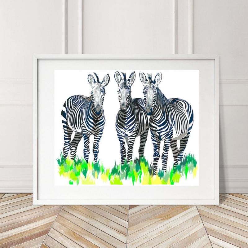 Thumbnail of Zebra Limited Edition Giclee Fine Art Print Medium image