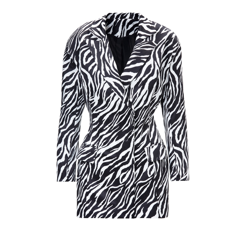 Printed blazer dress best sale