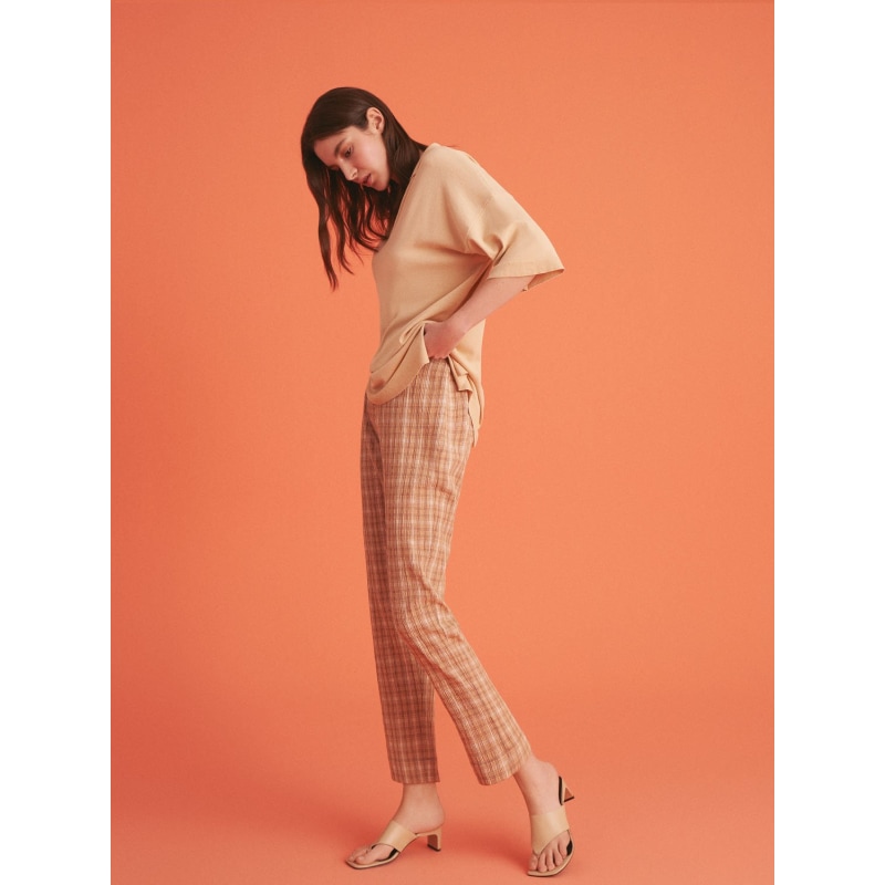 Thumbnail of Multicolour Tapered Fit Plaid Pants image