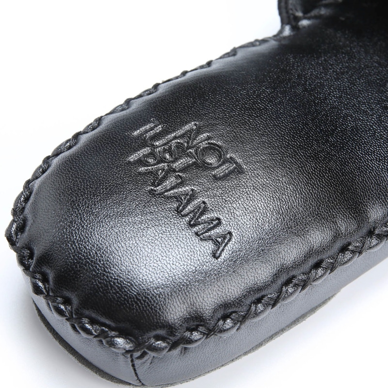 Thumbnail of Women Classic Handmade Slippers - Black image