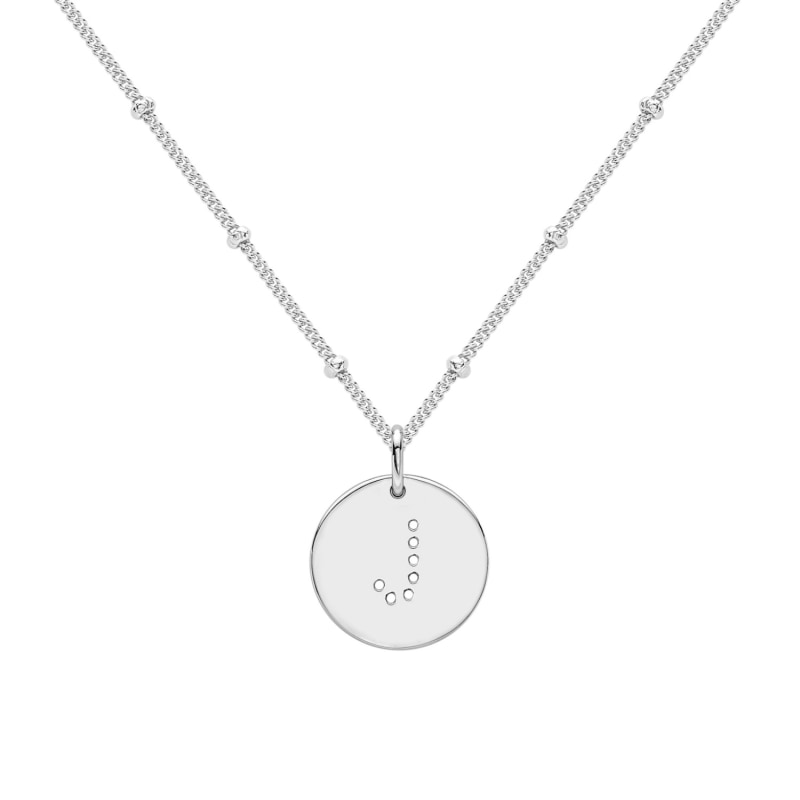 J cheap silver necklace