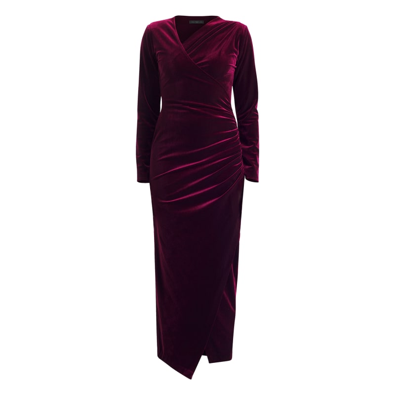 Thumbnail of Zima Plum Velvet Dress image