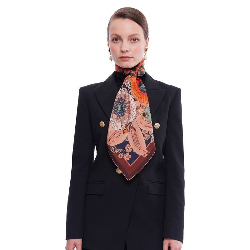 Thumbnail of The Lily & Poppy Silk Scarf | M image