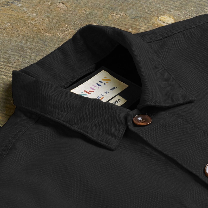 Thumbnail of The 3003 Buttoned Workshirt - Black image