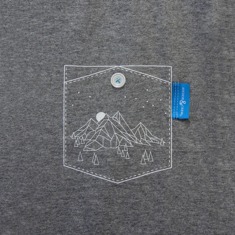 Thumbnail of Athletic Grey Horizon Print Organic Cotton T-Shirt (Womens) image