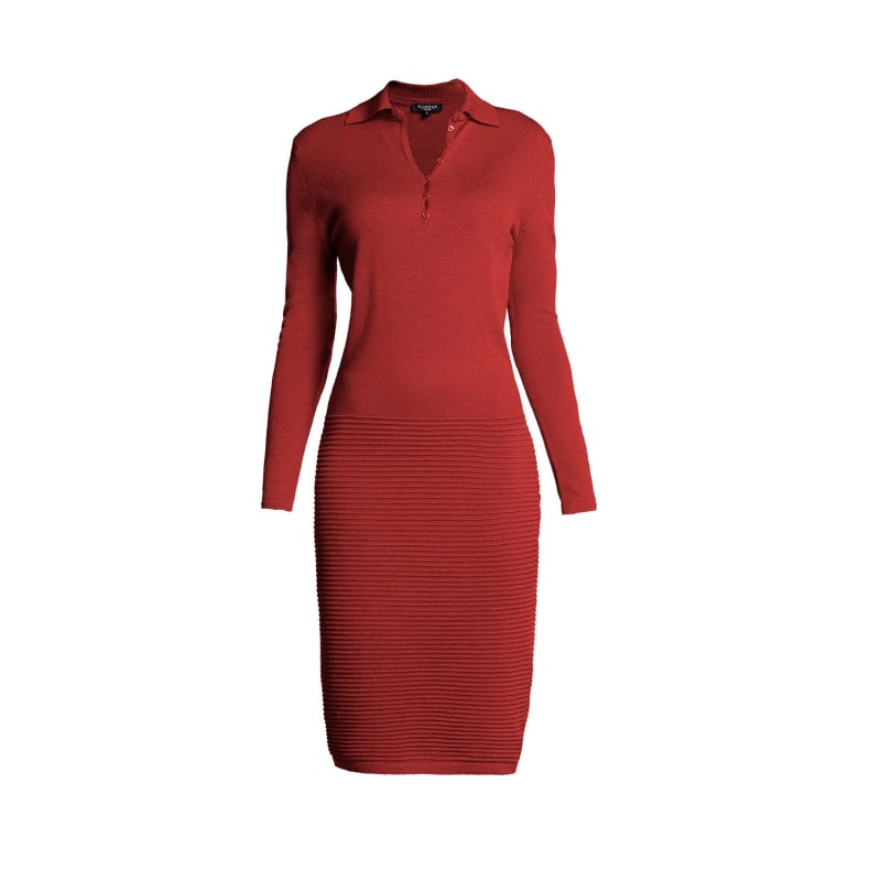 Thumbnail of Olivia Red Soft Merino Wool Blend Dress image