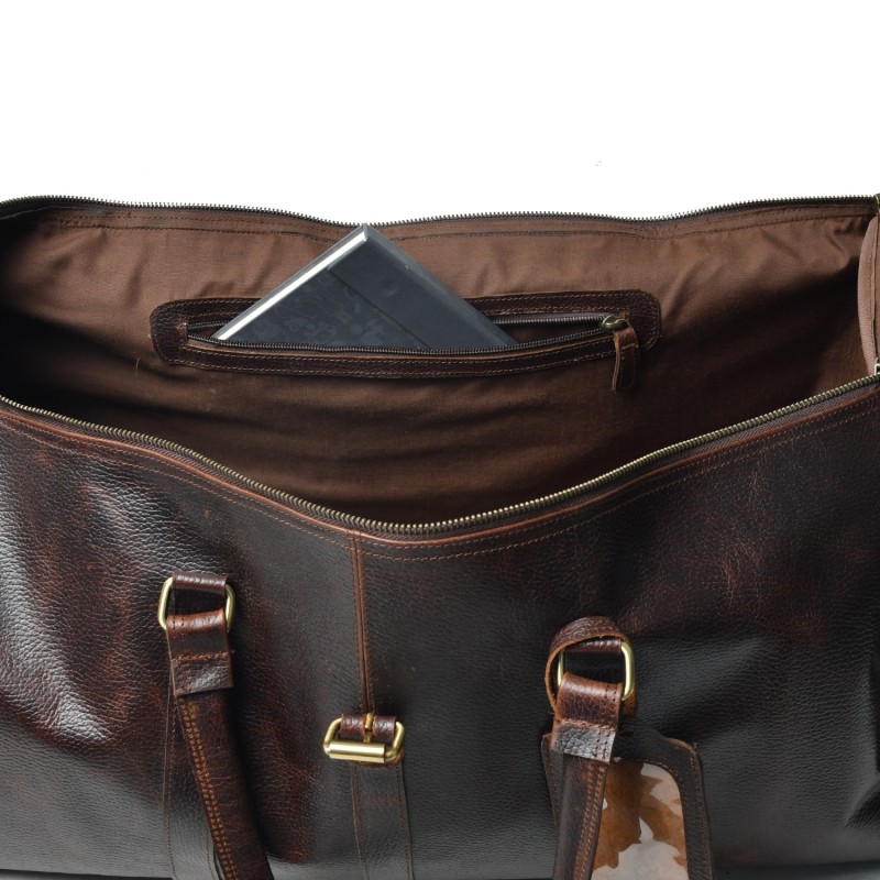 Thumbnail of The Bonham Weekend Bag- Full Grain Leather Duffel Bag image