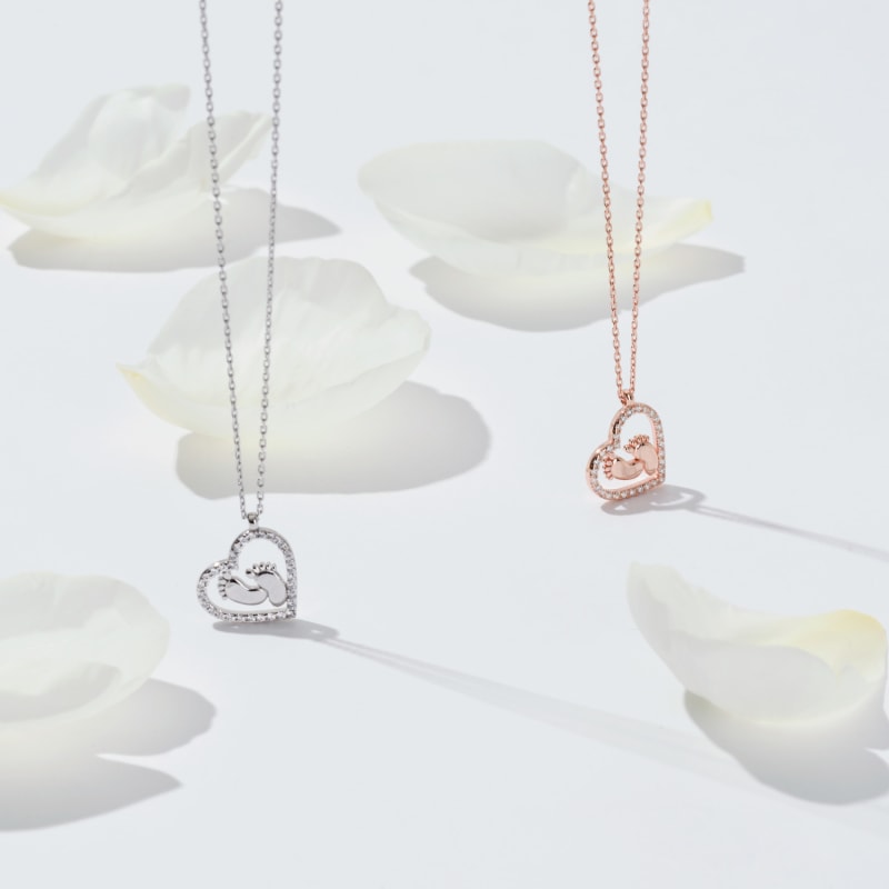 Thumbnail of Heart Mum Pendant Necklace Rosegold image