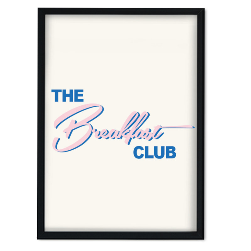 Thumbnail of The Breakfast Club Retro Giclée Art Print image