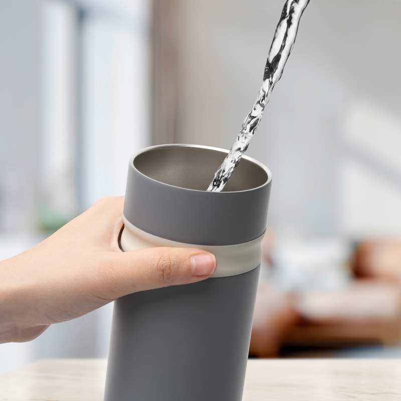 Thumbnail of Uvio Ultraviolet Self-Purifying Straw Water Bottle-Elephant Gray image