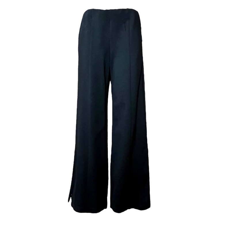 Thumbnail of Pull On Luxury Ponte Knit Wide Leg Pant In Black - The Carmine image