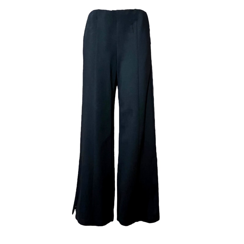 Ponte Knit Wide Leg Pant