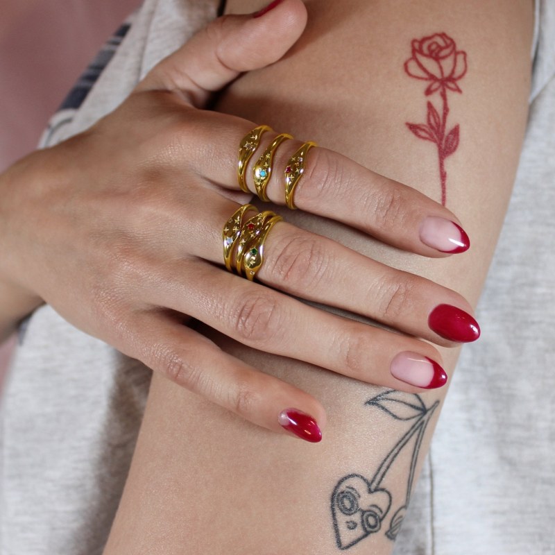 Zodiac top constellation ring