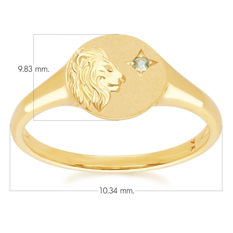 Leo signet ring best sale