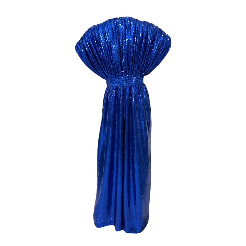 Thumbnail of Zowie Electric Blue Palazzo Sequin Jumpsuit image