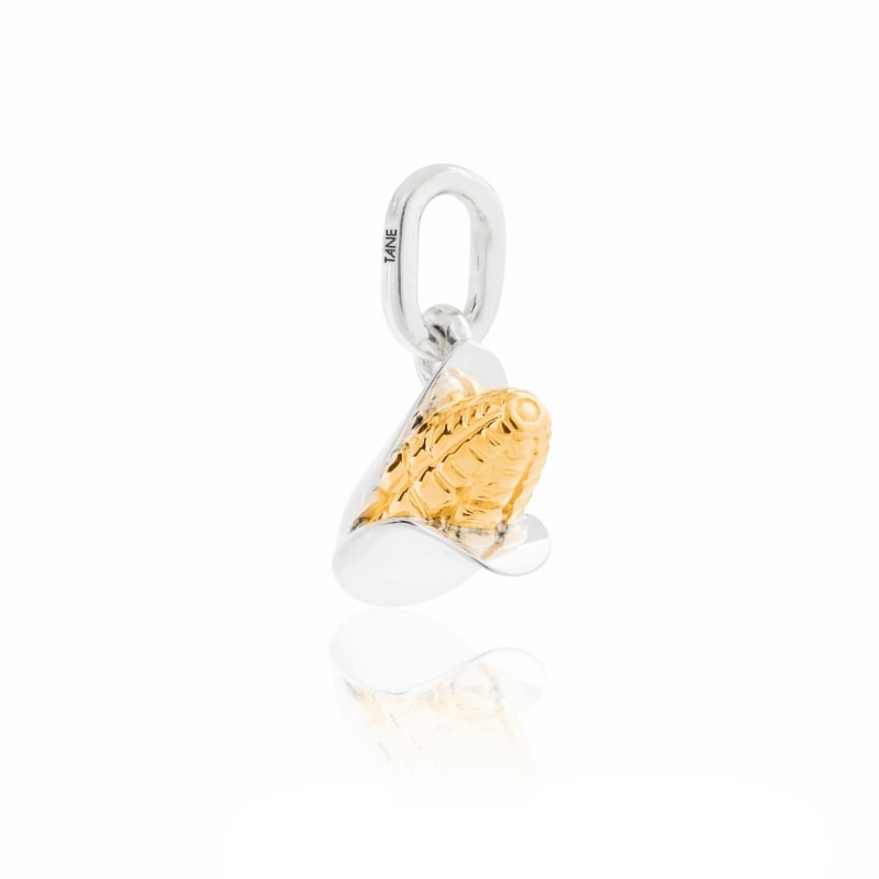 Thumbnail of Perfectly Detailed Elote Corn Charm Handmade In Sterling Silver & Vermeil image