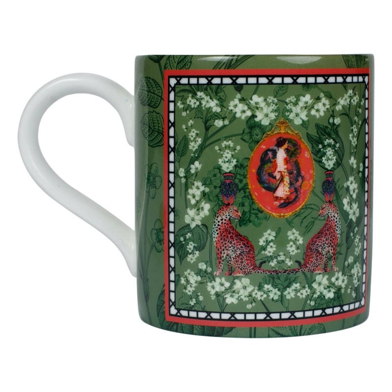 Thumbnail of Mishcka Bone China Mug - Green image