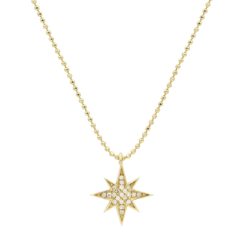 Thumbnail of Diamond North Star Necklace In 14K Gold image