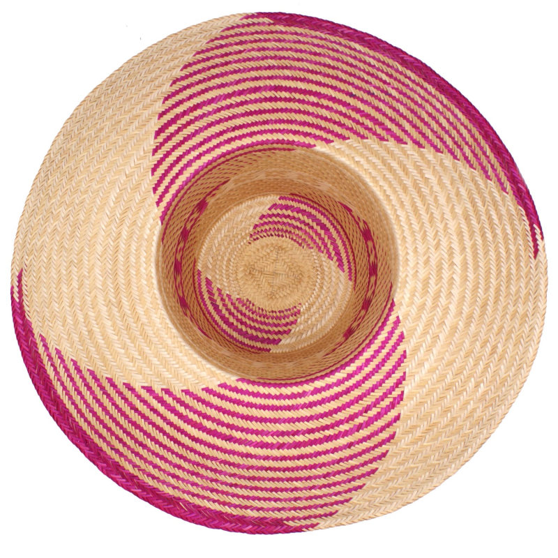 Thumbnail of Yonna Wide Brim Straw Hat Fuchsia image