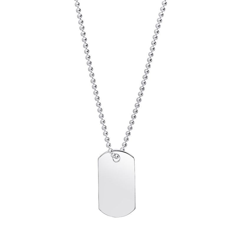 Thumbnail of Mens Sterling Silver Dog Tag image