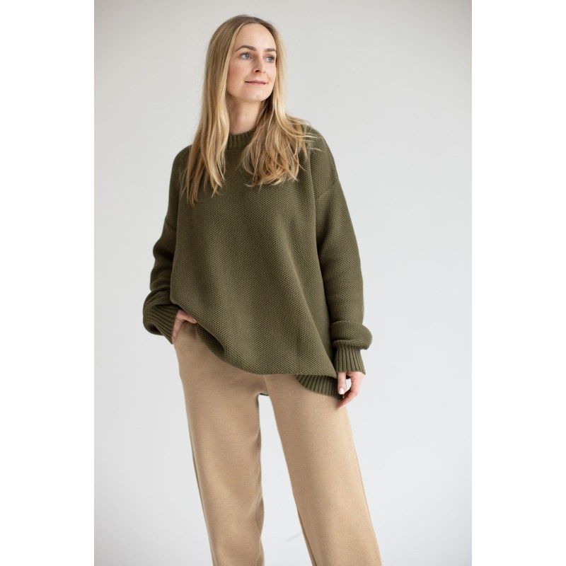 Thumbnail of Honeycomb Unisex Jumper Khaki image