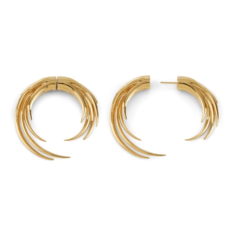 Thumbnail of Flames Of Pyre Hoop Earrings Gold image