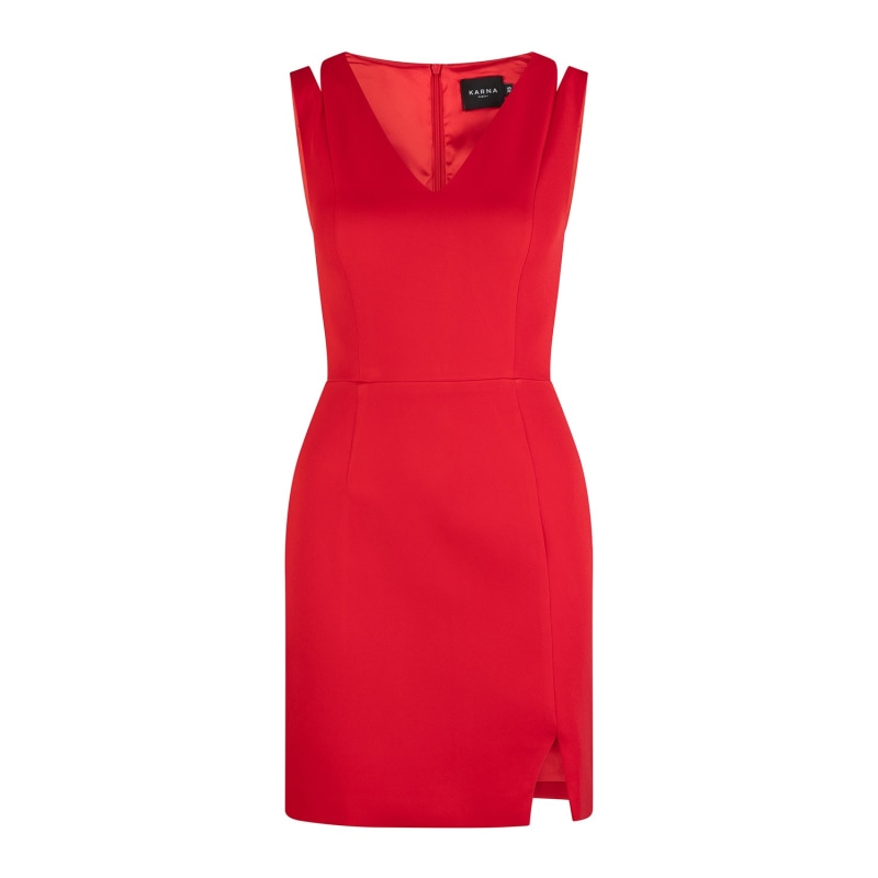 Thumbnail of Red Cutout Laura Dress image