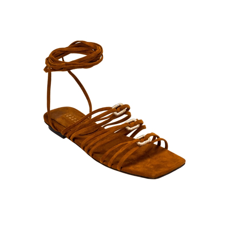 Thumbnail of Catena Notte Camello Lace-Up Sandal image