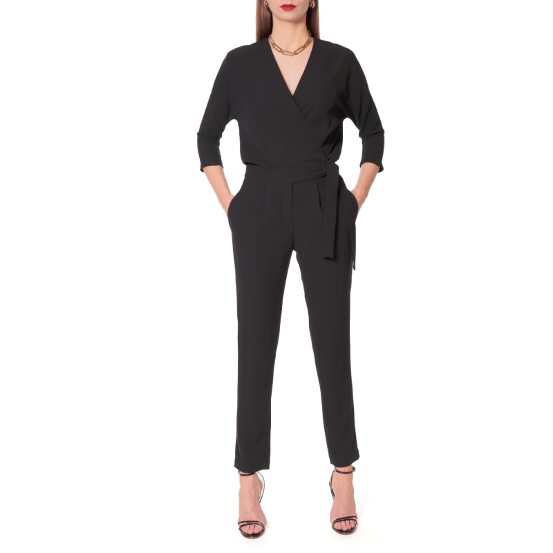 Beatrice Black Maxi Jumpsuit by VIKIGLOW