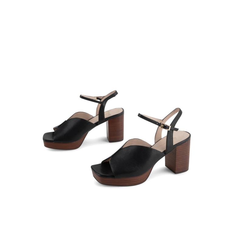 Stacked platform heels hot sale
