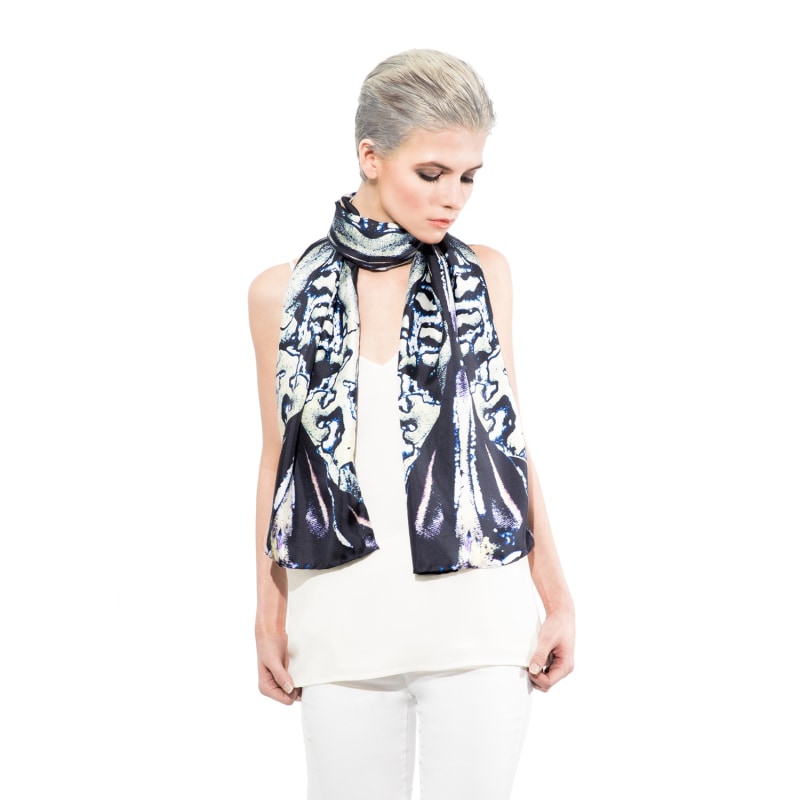 Thumbnail of Beetle Shell & Oil Small Silk Scarf image