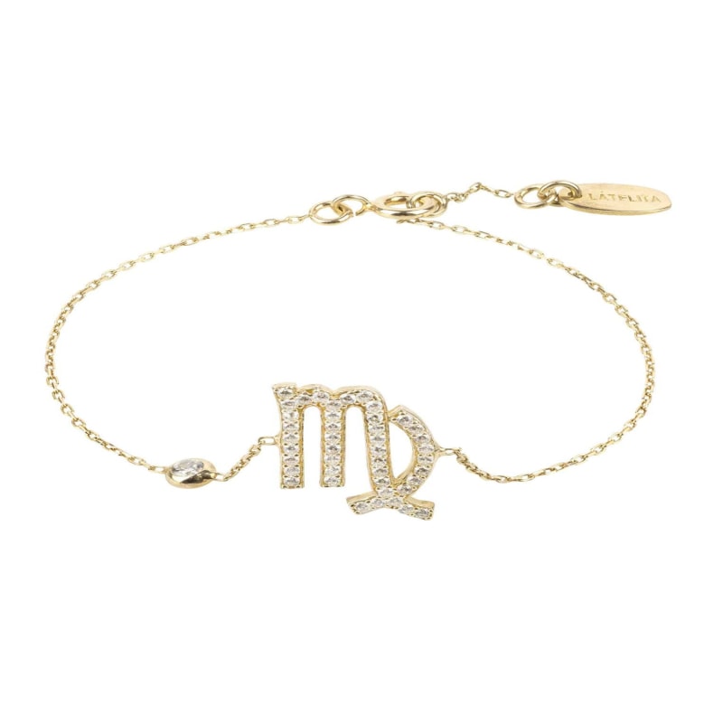 Thumbnail of Zodiac Horoscope Star Sign Bracelet Virgo Gold image