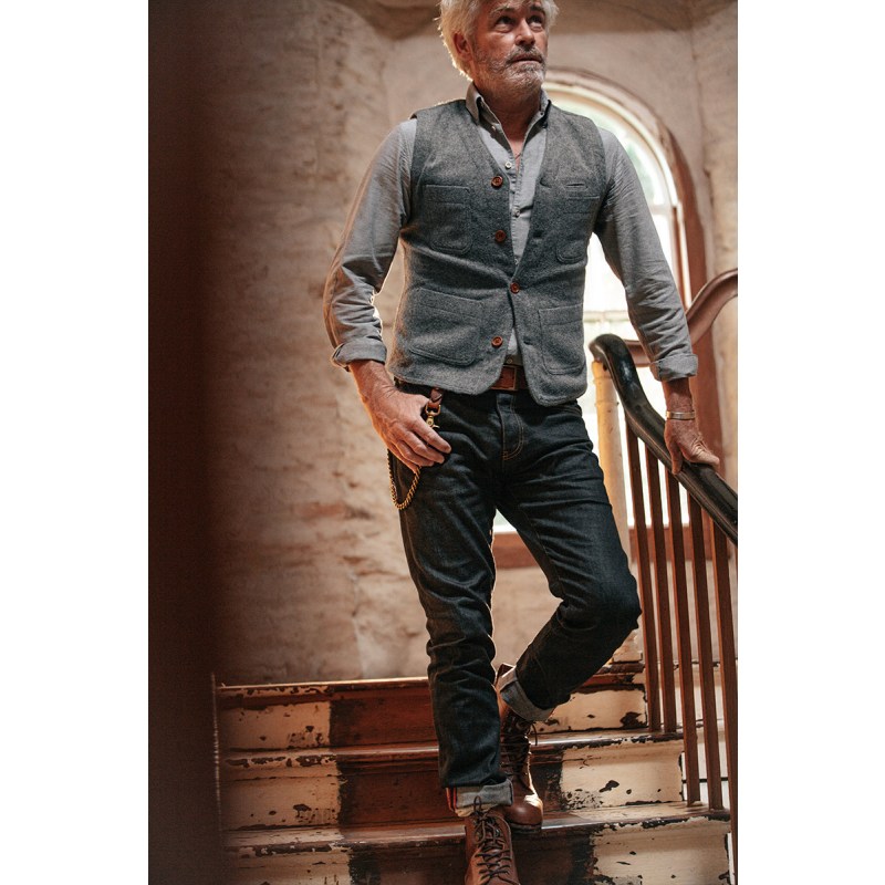 &Sons Drifter Wool Waistcoat Grey | &SONS Trading Co | Wolf &Sons Drifter Wool Waistcoat Grey | &SONS Trading Co | Wolf